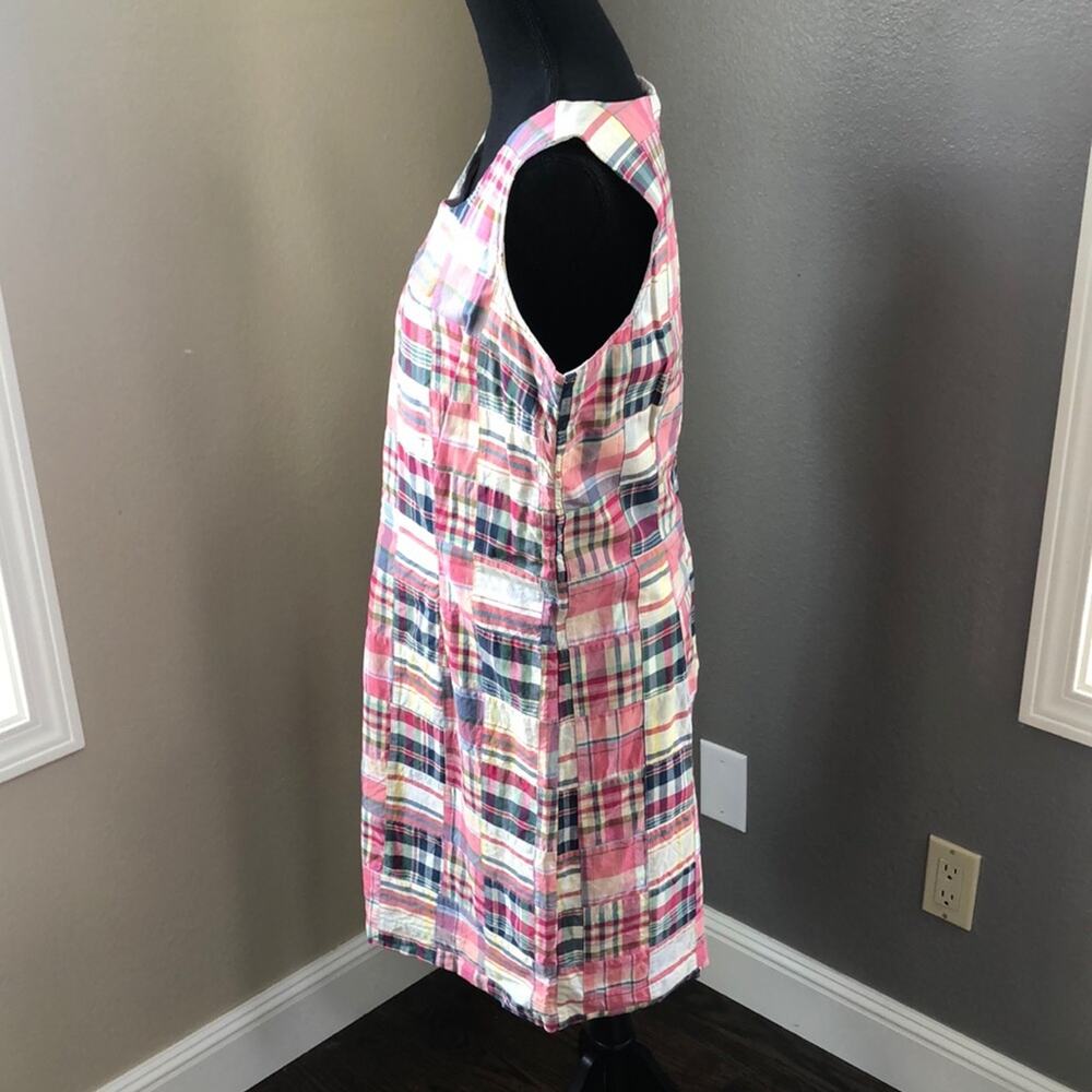 LL Bean Plaid Sleeveless Shift Dress - 14 - Never worn - Picture 3 of 5